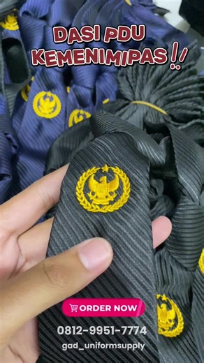 READY STOCK 📌 ~ Dasi PDU Kemenimipas order sekarang sebelum kehabisan Whatsaap: 0812-9951-7774 Shopee: gad_uniformsupply #kemenimipas #imipas #dasi #imipasprima #atributdinas @Kemenimipas RI