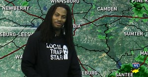 Rapper plays role of meteorologist