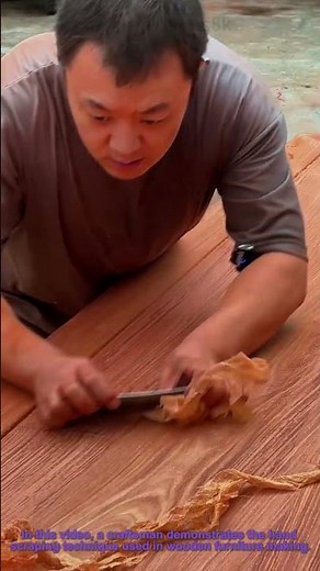 Woodworking: Hand Scraping for Wooden Furniture