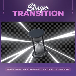 Animated Hourglass Stinger Transition: Chrono Stream Overlay (WEBM File   SFX) - Etsy UK