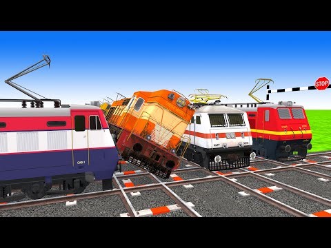 【踏切アニメ】あぶない電車 5 TRAIN THOMAS 🚦 Fumikiri 3D Railroad Crossing Animation Kereta Api Kartun #123