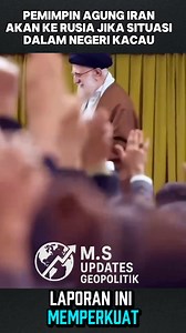Pemimpin Agung Iran akan lari ke Rusia jika situasi Iran makin panas. #News | Muhamad Sandi