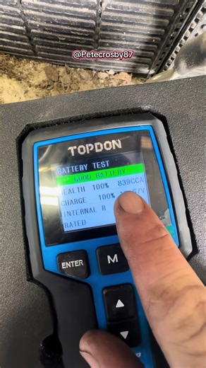 1.3K views | I’m loving the @TOPDON USA BT200 battery tester!! It works on a bunch of different batteries and I’ve personally used it on my lawnmower up to one of our big trucks | Pete cros | Facebook