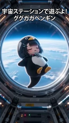 宇宙まできちゃった！？ググガガペンギン！