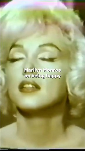 Sad Interview Of Marilyn Monroe On Being Happy 1960