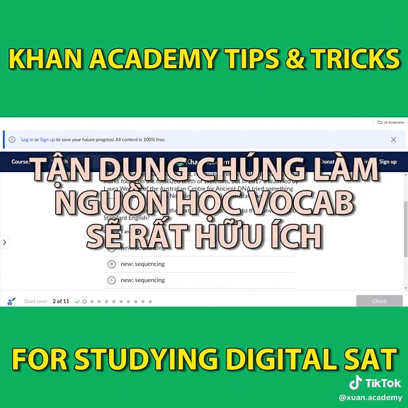 Mẹo học SAT với Khan Academy hiệu quả
