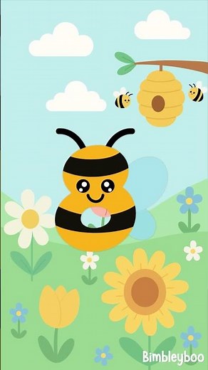 Buzzing Numbers Song 🐝🔢 | Learn to Count 1-10 with Bees | Bimbleyboo #shorts