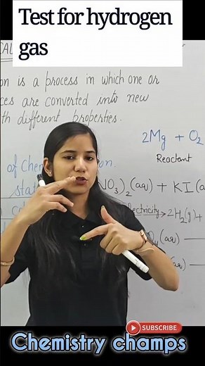 Test for hydrogen gas | Class 10 chemistry | Chemistry champs | POP sound test