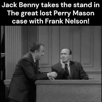 Jack Benny takes the stand in the great lost Perry Mason case with Raymond Burr & Frank Nelson
