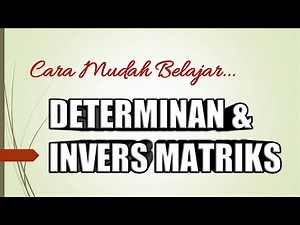 Determinant and Inverse of Matrix