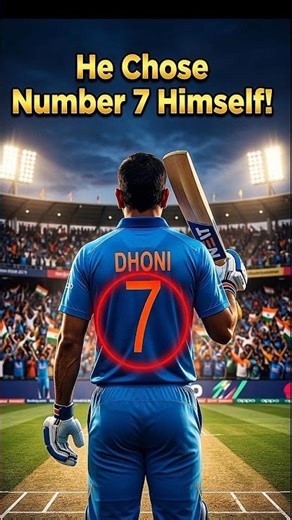 MS Dhoni’s Jersey Number Secret 😳 #cricket #facts