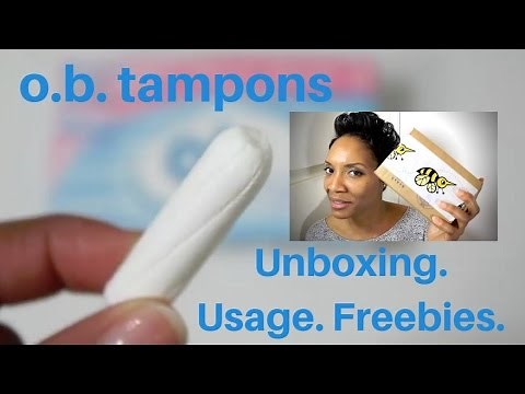 o.b. Tampons Unboxing Usage and Freebies For You