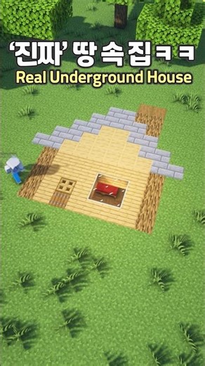 The Real Underground House 🏠😯 #Minecraft