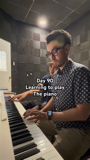 Day 90 Learning to play piano