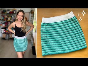 Crochet Skirt DIY - Easy Tutorial for Beginners - Step by Step