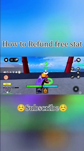 How to do free stat Refund #roblox #bloxfruits #gaming