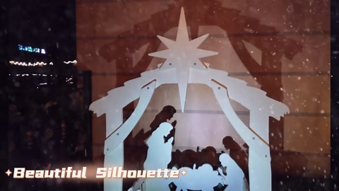 Outdoor Nativity Scene 4ft All-Weather Waterproof White PVC