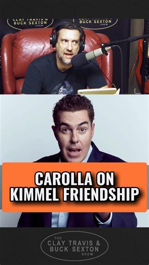 161K views · 1.6K reactions | Adam Carolla on his friendship with Jimmy Kimmel: "We laugh. We talk about food and sports and make fun of people and talk about the old days and that kind of stuff. It's not like we ever talked about politics." | The Clay Travis and Buck Sexton Show | Facebook