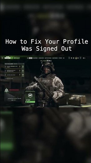 HOW TO FIX MW2 YOUR PROFILE WAS SIGNED OUT (#shorts)
