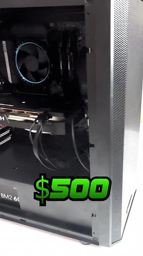 A $500 PC is actually buildable and it can really game!! #budgetpc #pcbuild #pcgaming #cheappc
