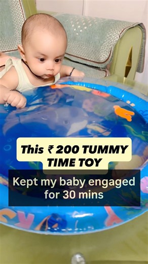 This Tummy Time Water Mat Made My Baby LOVE Tummy Time #tummytime #shortsfeed