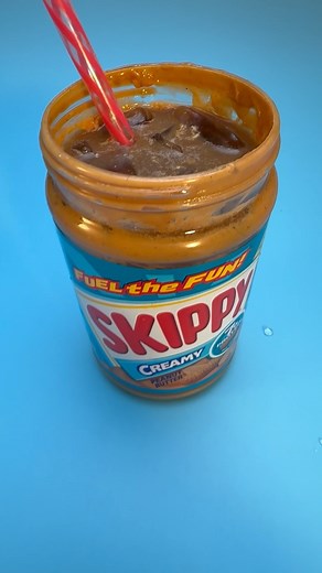 25K views · 90 reactions | Still waiting for a restock of coffee shop bear cup? Until then, why not use your empty jar for a tasty peanut butter cold brew! #TeddyBearCup #BearistaCup | SKIPPY Peanut Butter | Facebook