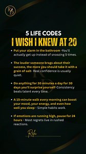 5 LIFE CODES I WISH I KNEW AT 20 | Relationship guide