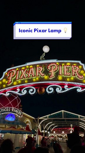 Iconic Pixar Lamp Watching World of Color at Disney California Adventure