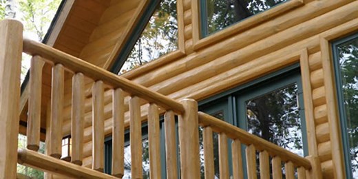 Smooth vs. Hewn Log Siding - Log Siding, Paneling, Railing, Trusses & More - Northern Log