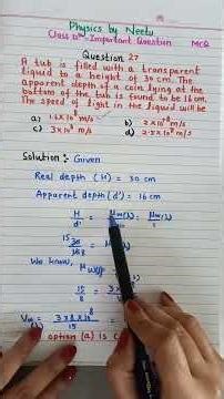 PYQs Ray Optics #class12th #physics #rayopticsclass12 #pyqs#physicsbyneetu #shorts