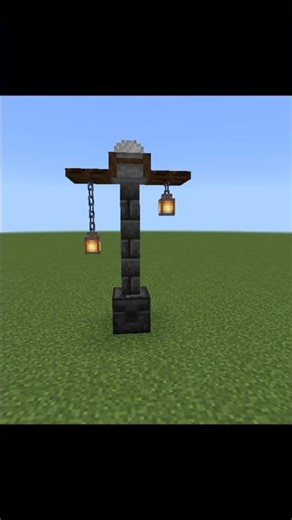 Minecraft Cool Street Lamp Build 😍 | Easy Lamp Post Design in Minecraft #shorts