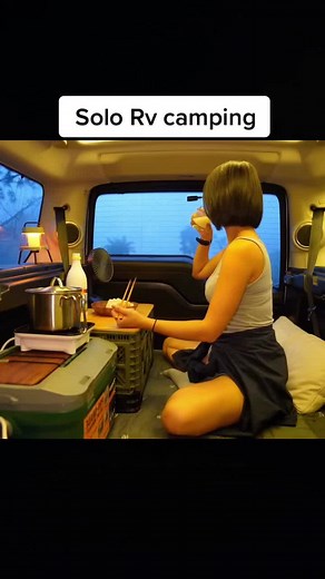 Solo RV Camping in the Rain - Peaceful Outdoor Experience