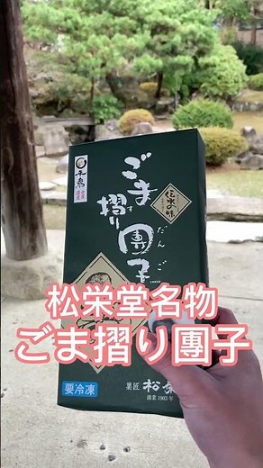 【岩手県一関市】和菓子好きにはたまらない！松栄堂名物ごま摺り団子！