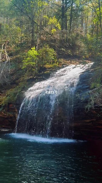 Mother Nature's colors: waterfall and fall hues