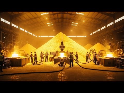 How Gold Is Extracted and Processed: Inside the Gold Mining Factory (Full Process)