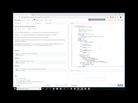 LeetCode Problem #1042 Flower Planting With no Adjacent