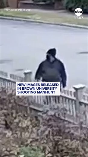 Investigators have released new video and images of a "person of interest" as authorities continue searching for the gunman in the mass shooting at Brown University that left two dead and nine injured. Read more: https://abcnews.visitlink.me/8oOU-o | ABC News