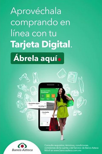 Abre tu cuenta Guardadito Digital y haz tus compras en línea
