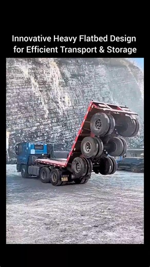 Innovative Heavy Flatbed Design for Efficient Transport & Storage