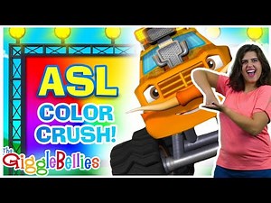 Learn Colors in ASL with Monster Trucks | Fun for Kids!
