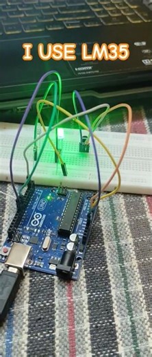 LM35 WITH ARDUINO #arduino #electronicsproject #diyelectronics #inventiontech #indianmaker #ece
