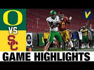 Oregon vs #13 USC Highlights | 2020 PAC 12 Championship Game Football Highlights