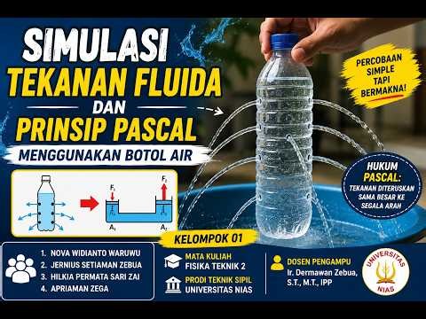 SIMULASI TEKANAN FLUIDA DAN PRINSIP PASCAL MENGGUNAKAN BOTOL AIR | Teknik Sipil Universitas Nias