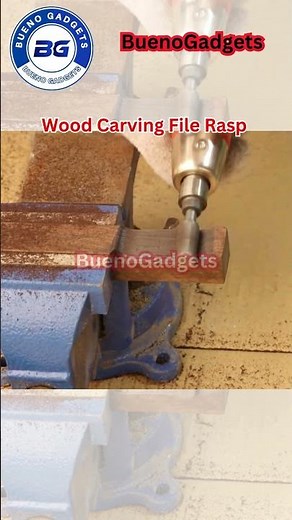 Transform Wood with Rotary Rasp Drill Bit Set! #diy #woodworking