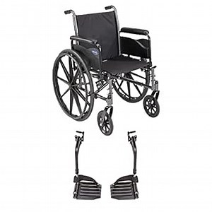 Invacare Tracer SX5 Wheelchair for Adults | Everyday Folding | 20 Inch Seat | Footrests & Full Arms