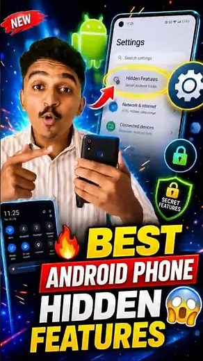 Best Android Phone Hidden Features 😱 #Android #AndroidTips #HiddenSettings #TechTips