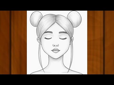 Aesthetic Girl Sketch | Easy Pencil Drawing | Easy Sketch for Beginners | Aesthetic Art