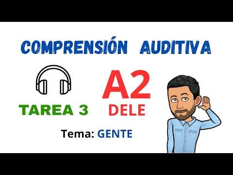 ✅🎧LISTENING COMPREHENSION🎧✅ - DELE A2 - Task 3 ✔Topic: PEOPLE (Listening)