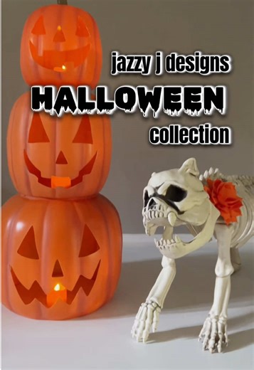 🎃🐾 Spooky season is creeping up and the @jazzyjdesigns 2025 Halloween collection is here! Shop now - link in bio! 👻💀 #halloween #dogcollar #fyp #dog #dogsoftiktok