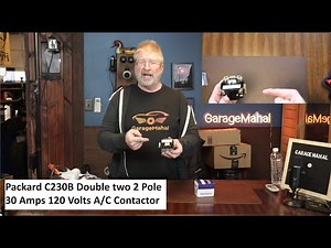 Packard C230B Double two 2 Pole 30 Amps 120 Volts A/C Contactor